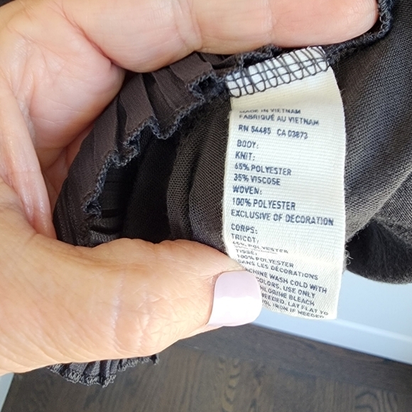 American Eagle Charcoal Gray Feminine Cami with adjustable straps Size Small - Picture 6 of 6